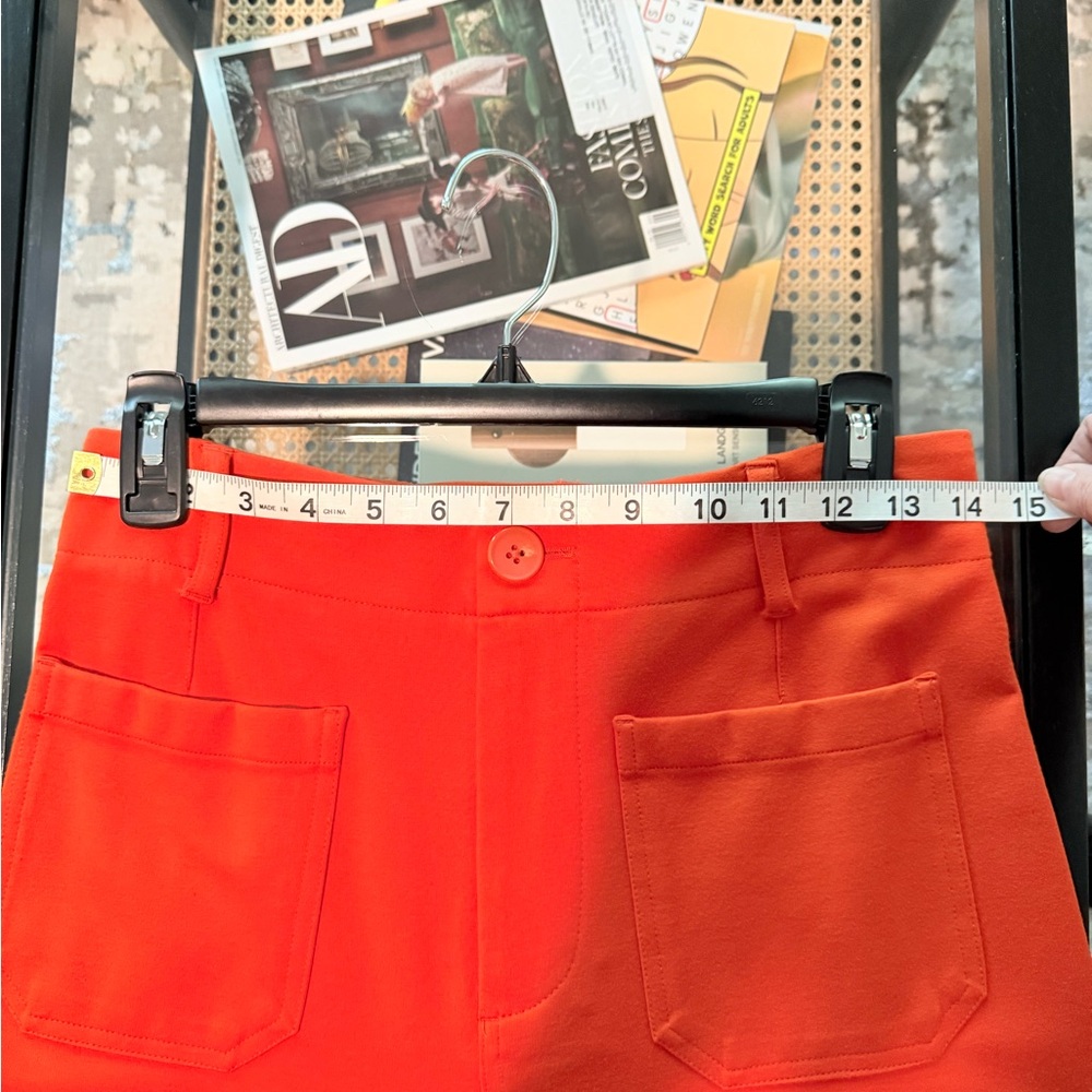 Jones New York High Waist Orange Shorts P005